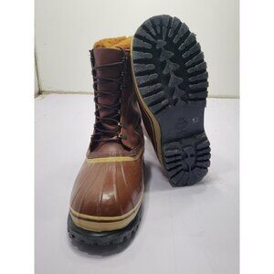 Sorel Kaufman Dominator Mens Boots Size 12 Lace Up Leather Wool Blend Canada